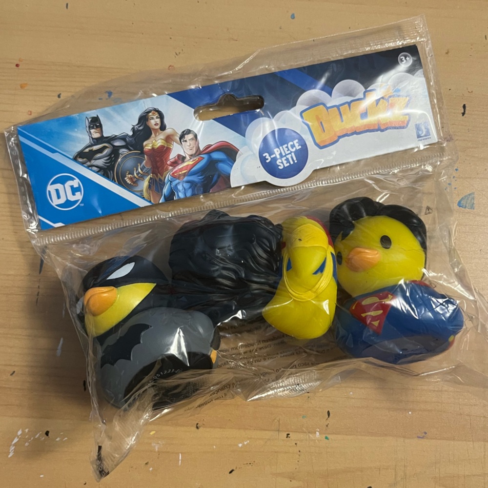 DC Superhero Rubber Duck Set - Batman and Superman